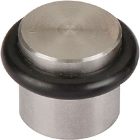 Tope puerta cilíndrico acero inoxidable níquel satinado 24mm