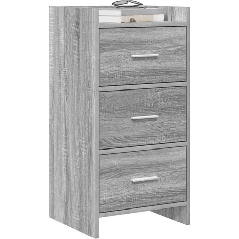Credenza Madia Buffet Sonoma grigio 40 x 36 x 80 cm Legno ingegnerizzato CDS78101 (1/5)