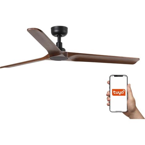Faro Heywalnut Grand système intelligent Tuya noir mat à 3 lames (1/3)
