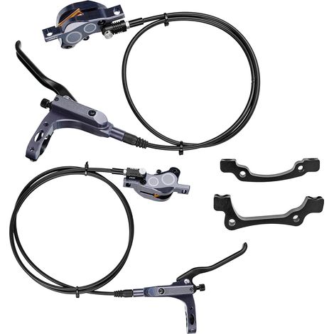 Freins à disque de vélo hydrauliques à 4 pistons, étriers avant et arrière en aluminium, pour route et montagne (1/5)