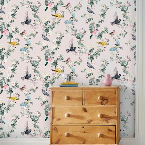 Papier peint intissé Joules Handford Garden Birds 1005 x 52cm Multicolore