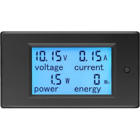Voltmeter Ammeter DC 6.5-100V 20A, Voltage Meter Wattmeter Tester Voltage Current Power Energy Digital LCD Energy Meter (1/5)
