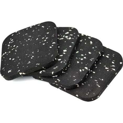 4 Pièces Antiderapant Patin en Caoutchouc 10010010mm Tampon Caoutchouc Patins Antidérapants Meuble pour Meubles lit Machine à Laver et sèche-Linge (1/4)