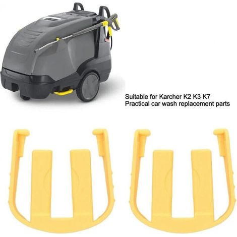 2 pièces connecteurs rapides C-clip, déclencheur de nettoyeur haute pression remplacement C-clip pour Karcher K2 K3 K7 déclencheur de nettoyeur haute pression de voiture(jaune) (1/3)