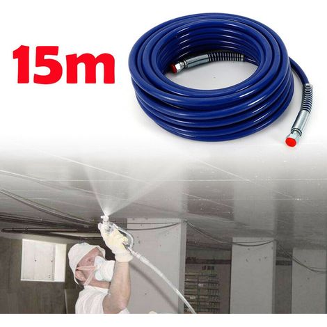 NEW 3300PSI 1/4'' Airless Paint Spray Gun High Pressure Hose for Airless Sprayers Set Hose Paint Hose 15m DHL (1/5)