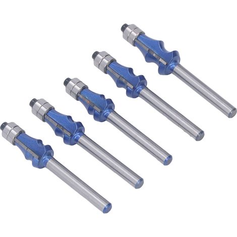 Satz mit 5 1/4-Zoll-Hartmetall-Fräsern, doppelt gelagert, zum Schneiden, Nuten, Profilieren und Bündigfräsen von Holz, Holzbearbeitungswerkzeug. (1/5)