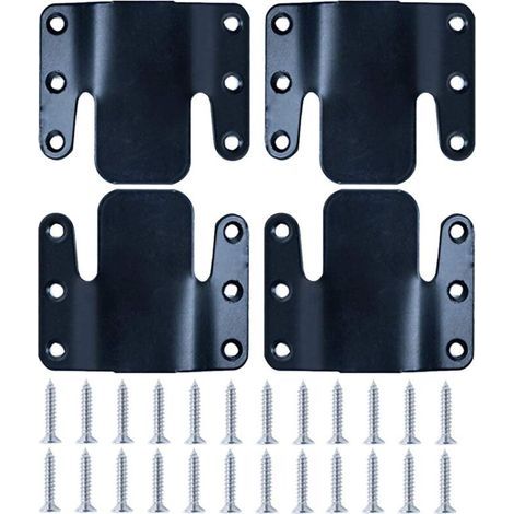 Support de connecteur de canapé sectionnel universel avec matériel - 2 ensembles, 4 pièces (1/4)
