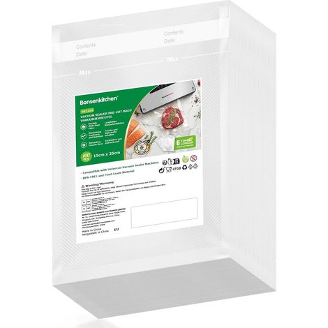 Sacs Sous Vide Alimentaire 100 Sachets 15x25 cm (1/5)