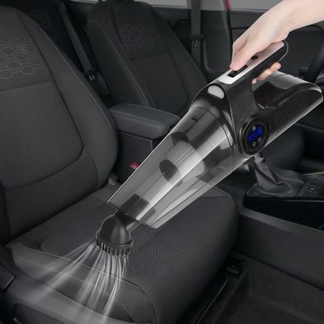 Aspirateur sans fil multifonction 120 W 4 pouces 1 rechargeable par USB avec lumière intégrée pour la maison et la voiture (1/5)