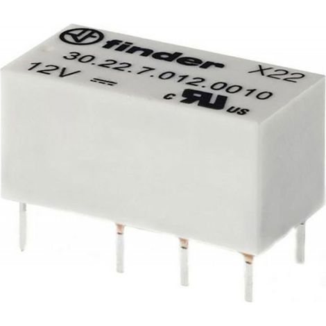 Relais Pour Circuit Imprime - 12 V DC - 1 25 A - 2 Contact Inverseur - RoHS - Dimensions 20 3 X 10 1 X 11 1 Mm - 1 Piece