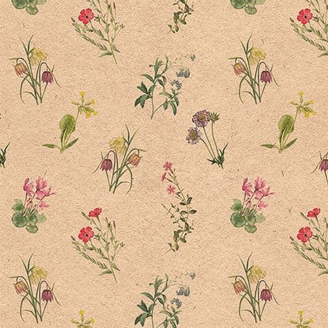 Packung mit 20 Papierservietten 33 x 33 cm – Gemischte recycelte Blumen – Ambiente