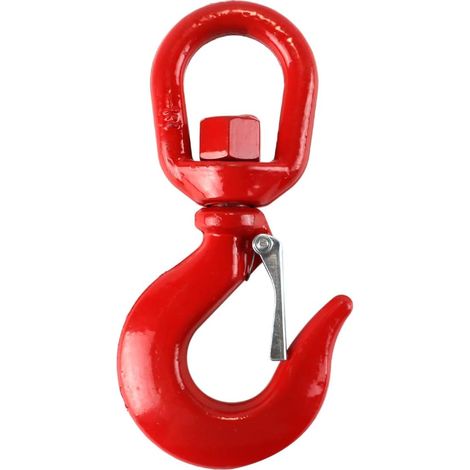 Crochet De Grue Pivotant en Acier Allié, Capacité De 2 Tonnes, Crochet De Levage Robuste Et Durable pour Remorques De Transport Portuaire, Construction Et Gréement Industriel (1/5)