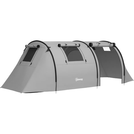Tente 3-4 places avec salon et chambre, imperméable, transport facile avec sac fourni