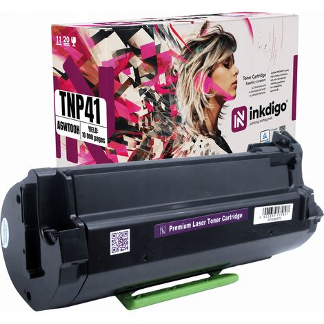 Toner Inkdigo TNP41 compatibile con Konica Minolta Bizhub 3320, certificato TÜV. (1/5)