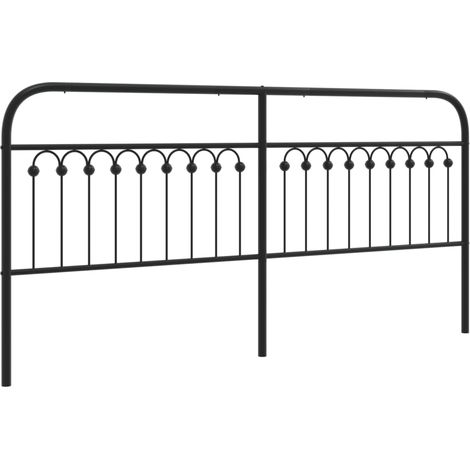 Tête de lit,Panneau décoratif métal noir 200 cm CFW4152463 (1/4)