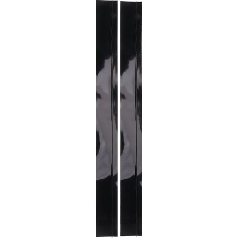 2pcs Bande de Remplissage Large Anti-huile Silicone en T pour Cuisinière, Protection Joint de Cuisine, Noir 63,5 cm (1/5)