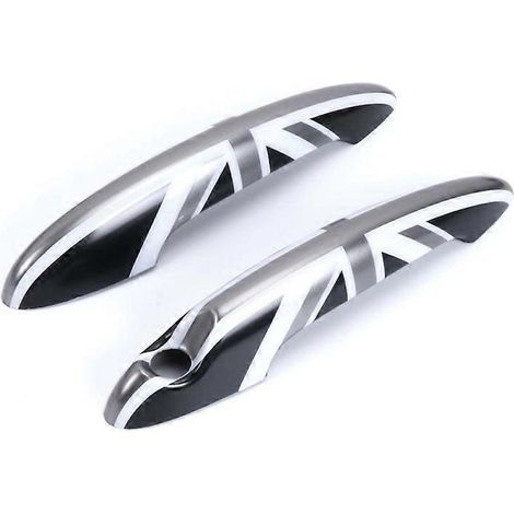 2 Poignées de porte intérieure décoratives pour MINI Cooper R50 R56 R60, garnitures de style auto, accessoires de personnalisation intérieure, pièces de rechange design, lot de 2. (1/4)