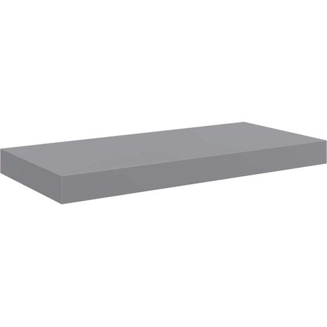 Maison Exclusive - Schweberegal Grau 50x23x3,8 cm MDF (1/5)