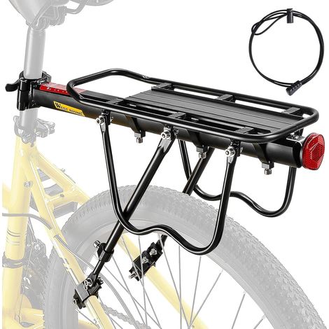 Porte-bagages pour VTT - Porte-bagages stable pour VTT - En aluminium - Montage facile - Charge maximale : 50 kg (1/5)