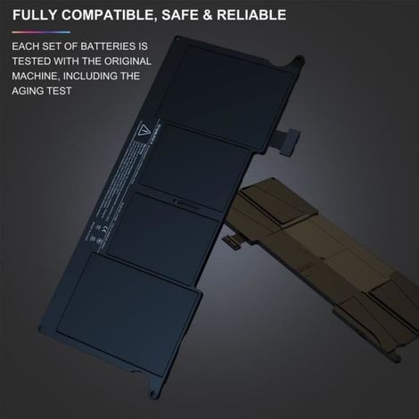 7.6V 5200mAh 40Wh Li-Polymer batterie Compatible avec Apple MacBook Air 11" Mid 2011 (A1370) MC968LL/A A1406 A1465 A1495 MD223LL/A (1/3)