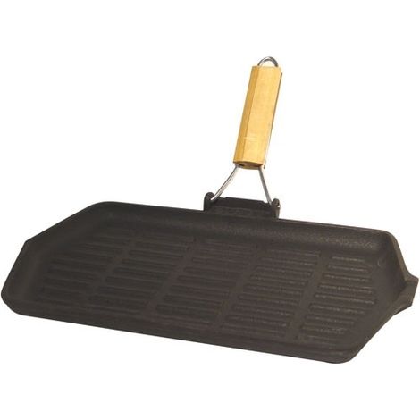 Baumalu Rechteckgrill schwarz 33,5 x 19,5 cm
