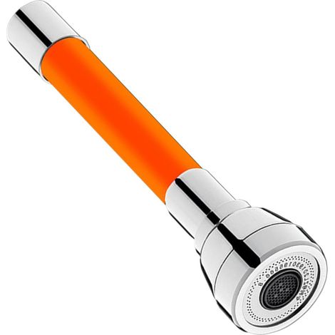 Rallonge De Robinet Pour Cuisine - Salle De Bain - Tube De Rallonge Universel En Mousse - Appareil Anti-Éclaboussures - 30 cm - Orange (1/5)
