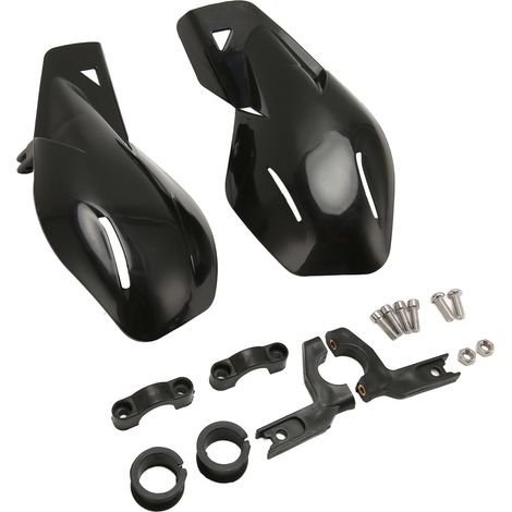 Protège-mains Moto Universel Anti-Vent Incassable Poignées Protector pour Tout Terrain Cross Enduro Noir (1/5)