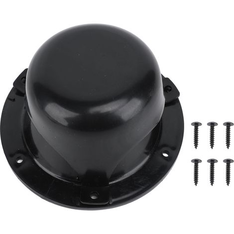 Ortviai Cache-ventilation pour camping-car et caravane – Couvercle étanche en ABS noir, 13,3 x 7,6 cm, résistant aux odeurs