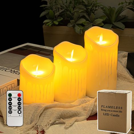 Lampe bougie électronique LED, lampe décorative fausse bougie simulée, accessoire de décoration romantique pour mariage, lumi(Y087) (1/5)