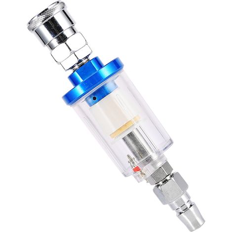 Wasserfilter für Farbspritzpistole mit männlichen und weiblichen Adaptern – Feuchtigkeitsabscheider für Druckluftleitungen (1/5)