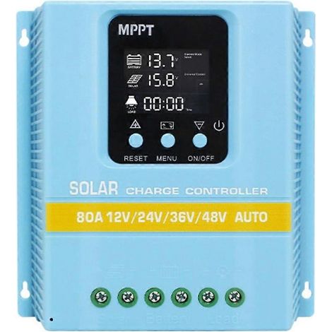 MPPT-Solarladeregler 12 V, 24 V, 36 V, 48 V, automatische Erkennung, 80 A (1/5)