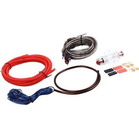 Câble de haut-parleur subwoofer de voiture 10GA, excellente transmission sonore, flexible, kit de faisceau de câblage automobile adapté à l'installation d'un amplificateur de voiture. (1/5)