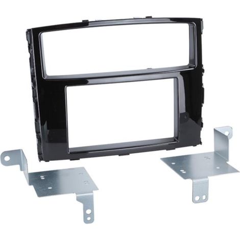 Support Autoradio compatible avec Mitsubishi Pajero et Shogun ap14 - Noir brillant