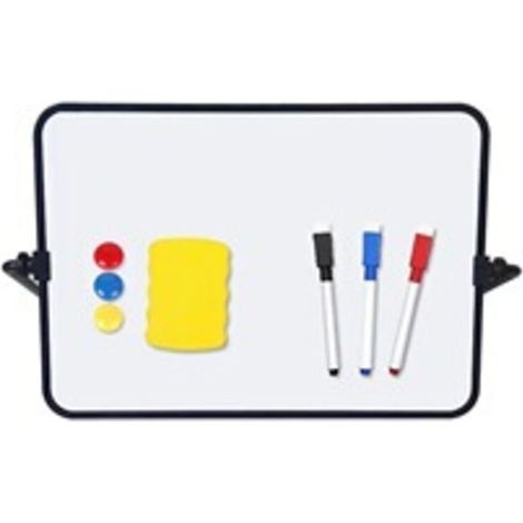 2 Pièces Tableau Blanc Magnetique, Tableaux Blancs Effaçables à Sec, Format A4 Tableaux Blancs Double Face, avec Stylos Effaçables à Sec, Gomme, Aimants pour Bureau Dessin, 30x21 cm (1/5)