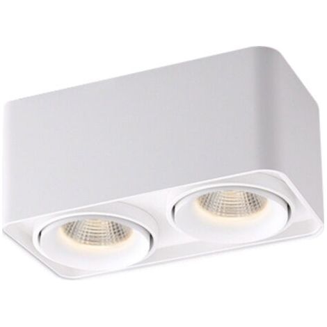 Spot LED in alluminio, spot da parete e da soffitto per interni, bianco, spot da incasso, quadrato (1/3)