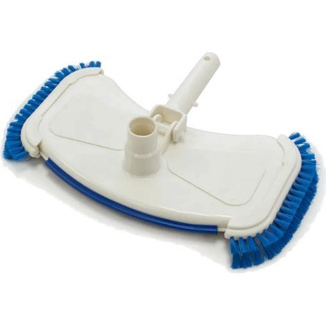 Vacuum cleaner head with side brushes for standard or telescopic handle - Pool vacuum nozzle