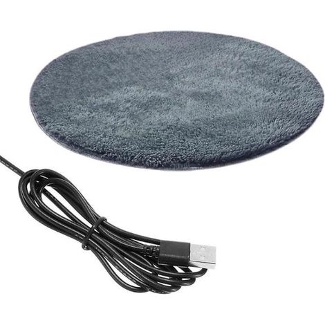Couverture électrique USB pour animaux de compagnie coussin en moelleux chat derniers produits Tissu Gris