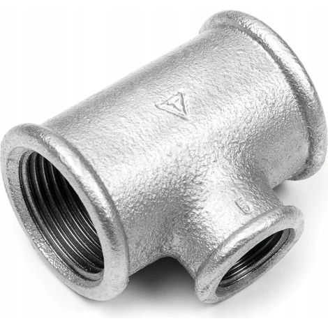 TEE DI RIDUZIONE ZINCATO 1X3/4X1 POLLICE