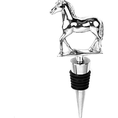 Bouchon de vin en métal en forme de cheval, bouchon pour boisson lors d'une réception de mariage-AquaForge (1/5)