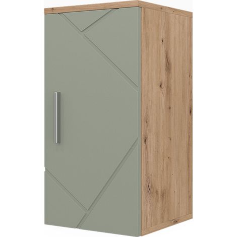 mobiletto bagno Irma, Verde salvia, 30 x 59 cm, Vicco (1/5)
