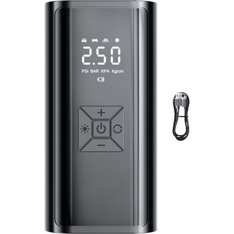 Gonfleur de pneu sans fil Pompe à air portable 150PSI avec manomètre LED et arrêt automatique pour voiture moto Ball 216 version de charge