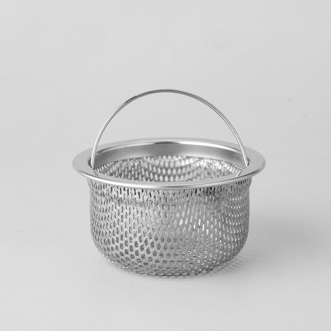 Panier-filtre en acier inoxydable pour évier de cuisine, entonnoir anti-obstruction, bac à légumes, accessoires pour évier de cuisine (1/5)