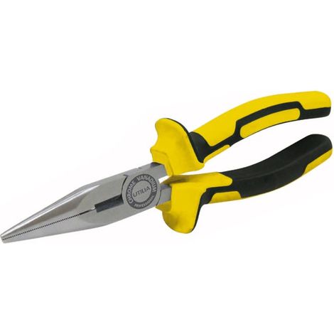 Utilia PINZA A BECCHI 1/2 TONDI DIRITTI PROFESSIONALE mm. 160 Utilia 6 PZ (1/2)