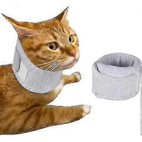 (L, gris) Attelle cervicale pour chien, attelle cervicale pour chat, collier élisabéthain pour animaux de compagnie après une intervention chirurgicale, entorses cervicales, instabilité cervicale - Bo (1/5)