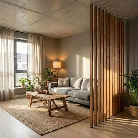 Set 6 Listelli Decorativi in Legno Termotrattato Thermo-Wood 45x60 mm