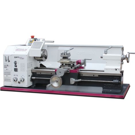 Tour à métaux d'établi hauteur des pointes 140 mm entre-pointes 700 mm alésage 26 mm 0,85 kW 230V 6 vitesses Optiturn TU2807 230V (1/3)