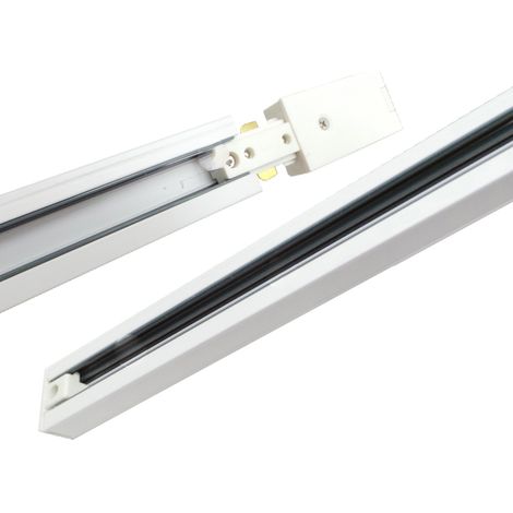 Binario LED Monofase 2m Bianco per faretto a binario 220V BIN-MONO-2M-WH (1/5)