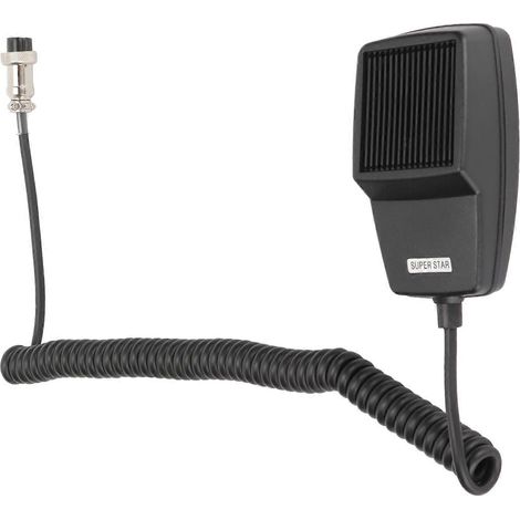 DM-507-4 Microphone de remplacement d'origine 4 broches noir pour talkie-walkie CB (1/4)
