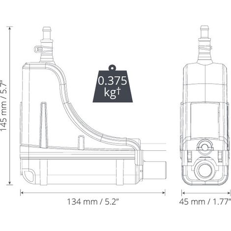 Aspen Pumps – Pompe de relevage de condensats Silent + Mini Lime 40L/h – 16dB(A) silencieuse – Installation rapide pour climatiseurs muraux – BBJ Blanc