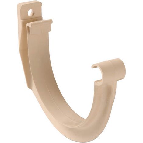Nicoll – Crochet PVC pour accessoire métallique 25 cm – Couleur sable – Élément de fixation pour gouttière – Usage durable